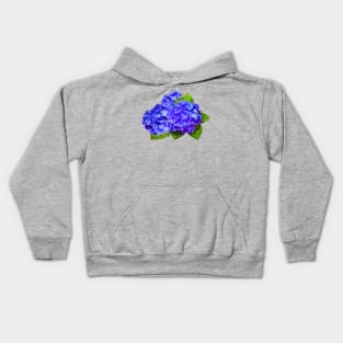 Cluster of Blue Hydrangea Kids Hoodie